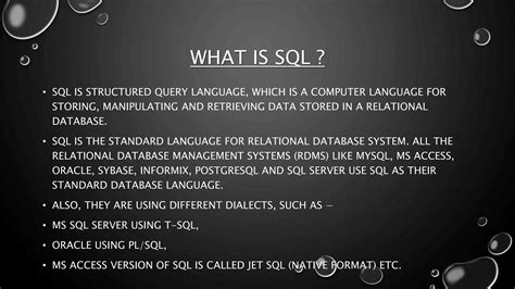 Image result for Structured Query Language SQL Tutorial