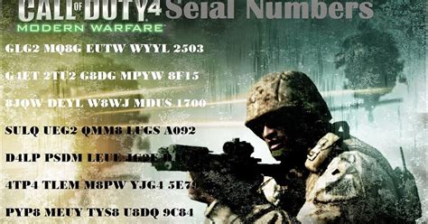 Cod 4 Multiplayer KeyCode 的图像结果