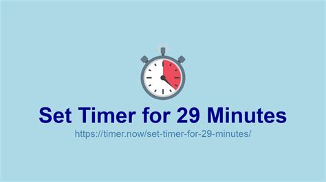 Set Timer for 29 Minutes | Timer.now