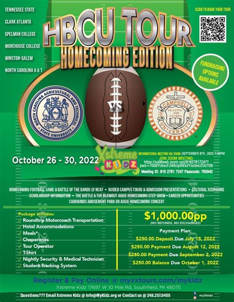 HBCU Homecoming Edition , XXTours, Southfield, 26 October to 30 October ...