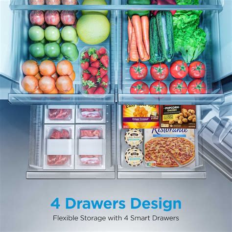 Midea 50/50 Flex 3 Way Convertible Upright Freezer/Refrigerator 20-cu ...