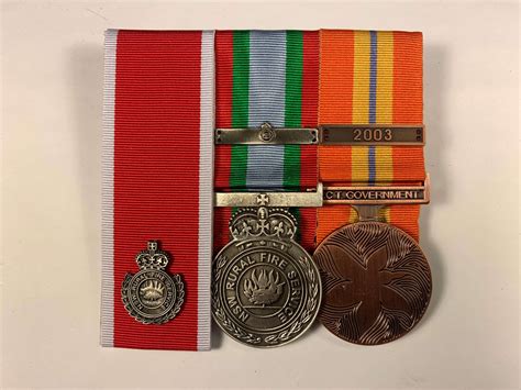 NSW RFS Commendation for service ACT Emergency Medal - The Medalist ...