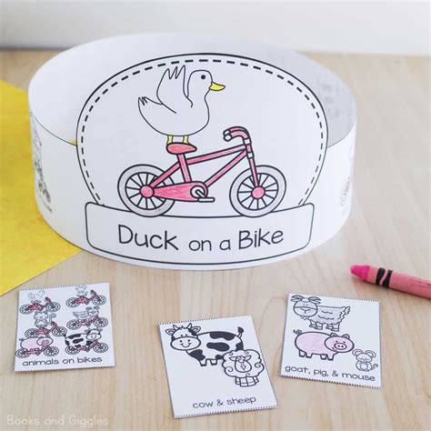 On the Go Literacy Activities | Literacy activities, Duck on a bike ...