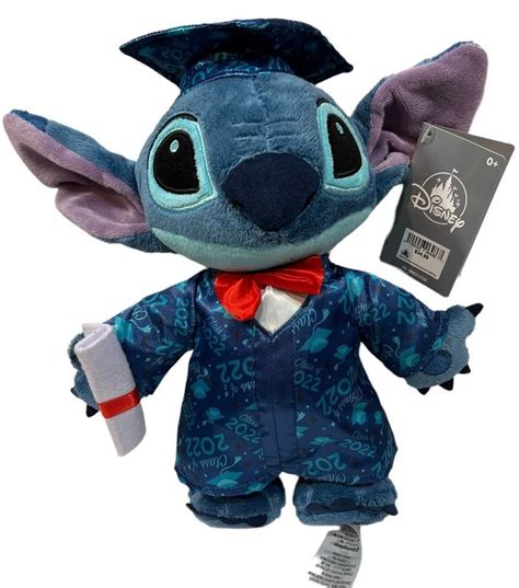 NWT Disney Lilo & Stitch Class Of 2022 Stitch Graduation Plush Toy 11 ...