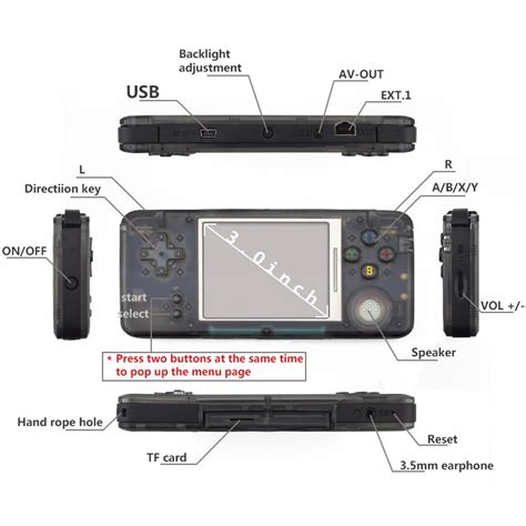 Retro Handheld 3.0 Inch Game Console 818 Games Built-in for NEO GEO/GBC ...