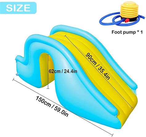 DFYR Inflatable Water Slide for Kids Inflatable Swimming Pool Water ...
