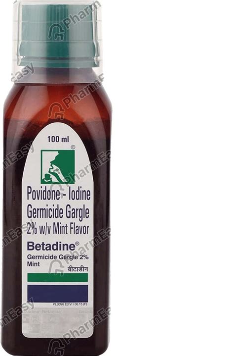 Betadine 2 % Gargle (100): Uses, Side Effects, Price, Dosage ...