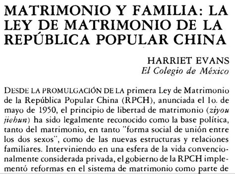 DERECHO CHINO: Artículo en español sobre la Ley de Matrimonio China ...