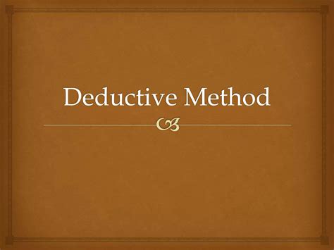 Deductive Method Teaching 的图像结果