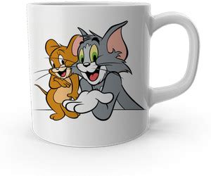Product GuruJi Tom & Jerry Cartoon White Ceramic Coffee/Tea for Kids ...