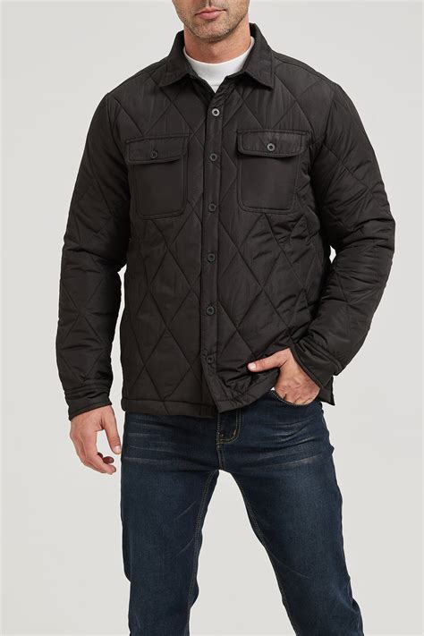 Men’s Quilted Flannel Shirt Jacket – Cloudveil