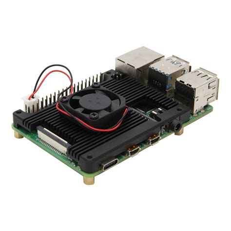 Geekwormraspberry Pi 4 Heatsink With Fan Aluminum Radiator Compatible ...