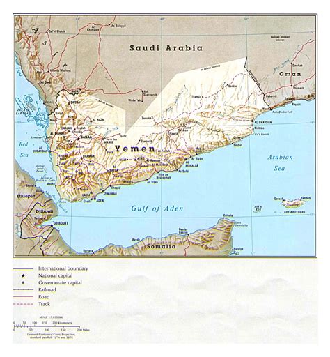Maps of Yemen | Detailed map of Yemen in English | Tourist map of Yemen ...
