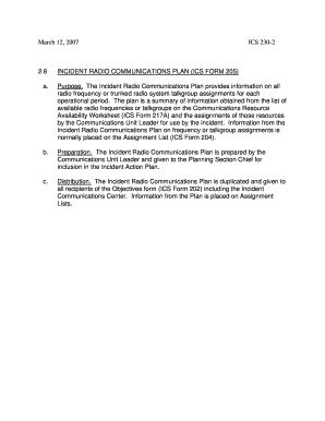 Image result for ICS Form 205