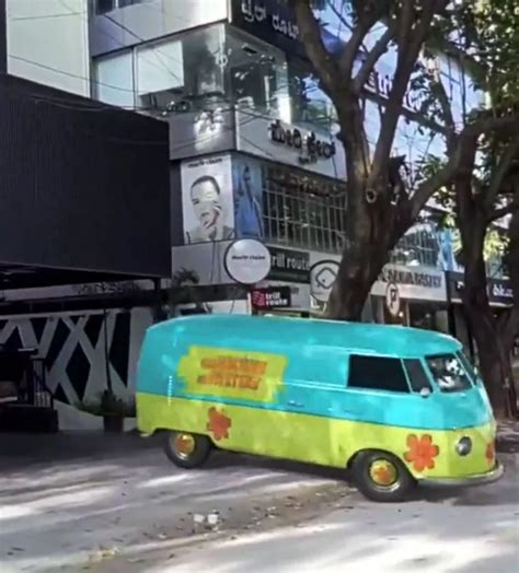 BatMobile, Bumblebee, ScoobyDoo van and Delorean cars seen driving out ...