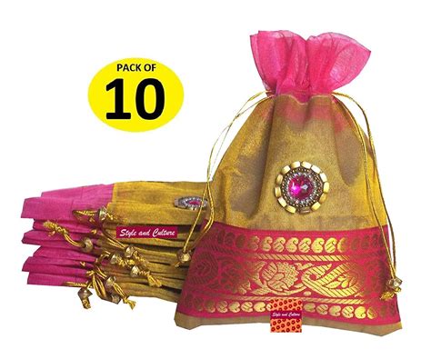 Style and Culture potlis for return gifts (Pack of 10 pcs) – Style And ...