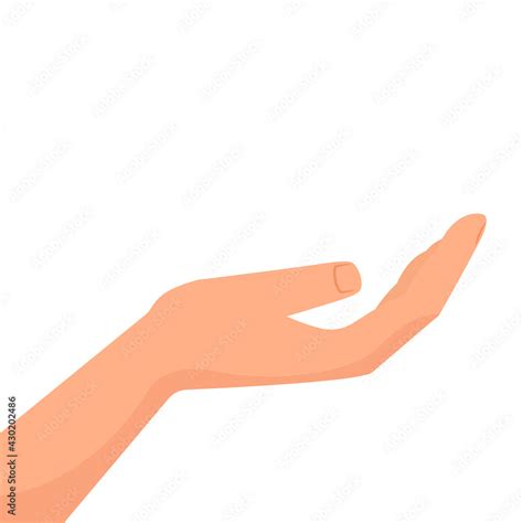 Hand holding nothing image. Clipart image Stock Vector | Adobe Stock