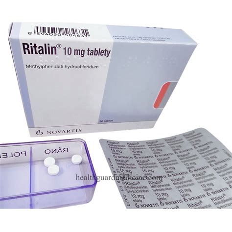 RITALIN 10 mg X 30 TABLETS ( Ritaline ) - Health Guard Medicine