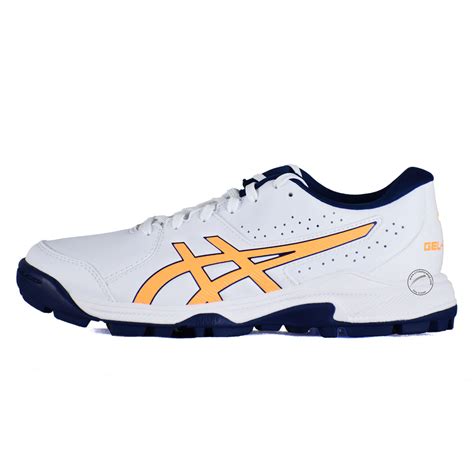 Asics Gel Peake 2 GS Rubber White Stadium Orange Shoes@side view