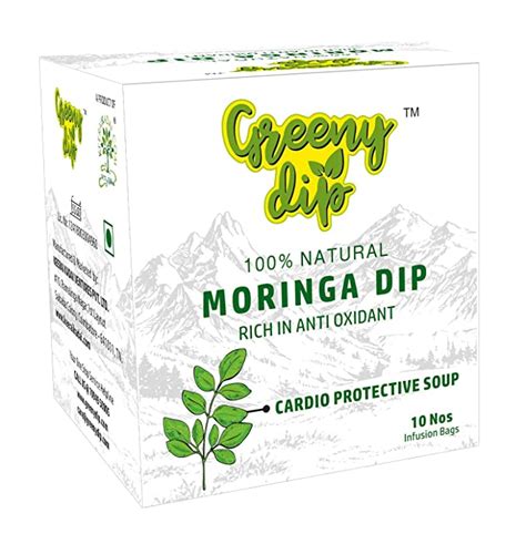 Greeny Dip Moringa Dip Soup (10 Nos) (Pack of 2) | Instant Natural Soup ...