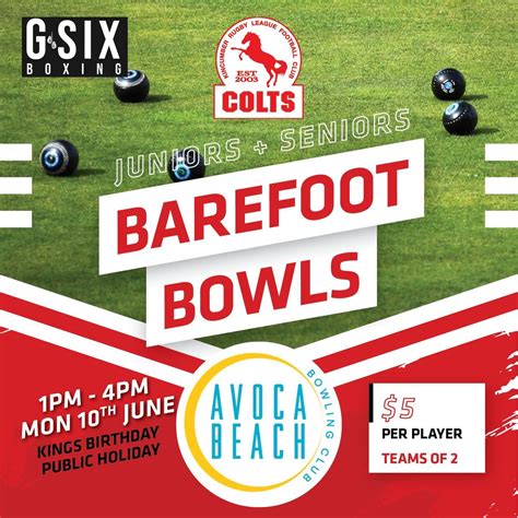 Colts juniors and seniors Barefoot Bowls day, Avoca Beach Bowling Club ...