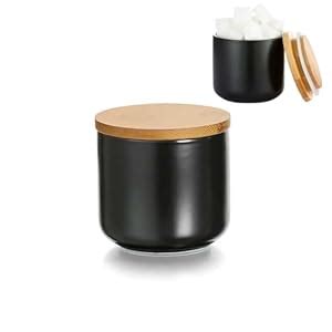 Buy YYW Ceramic Food Storage Jar Canister with Airtight Wooden Lid ...