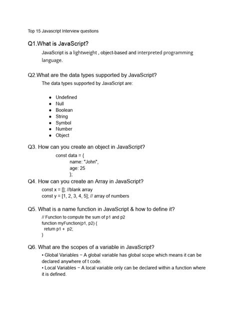 Image result for JavaScript ES6 Interview Questions