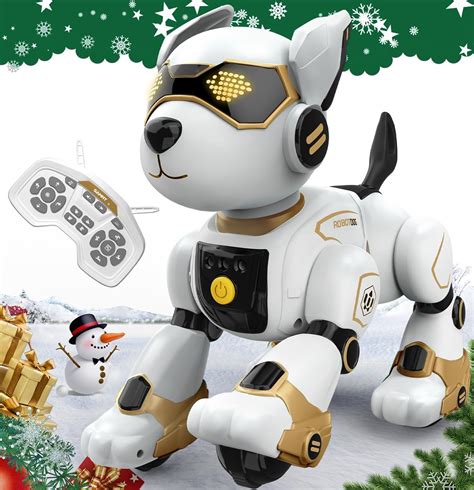 Amazon.com: Robot Dog Toy for Kids, Programmable Remote Control Robot ...