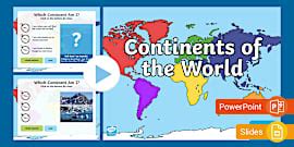 World Map - Continents and Oceans | Geography | Twinkl