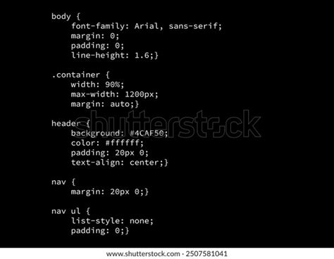 Image result for HTML Style Sheet Example