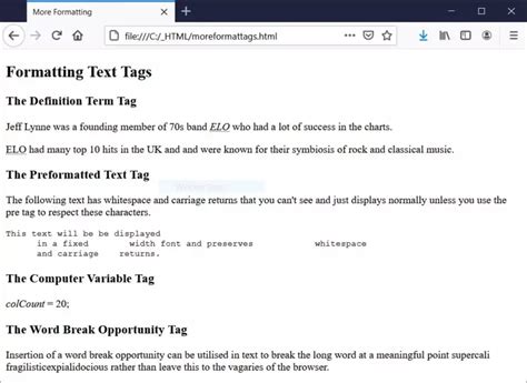 Image result for Multiple Formatting HTML