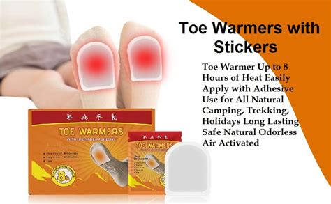 Winkelen Toe Warmers with Sticker - Long Lasting Safe Natural Odorless ...