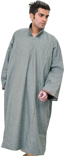 Buy Exotic India Men's Wool Kurta (SPD62_Griffin_Free Size) at Amazon.in