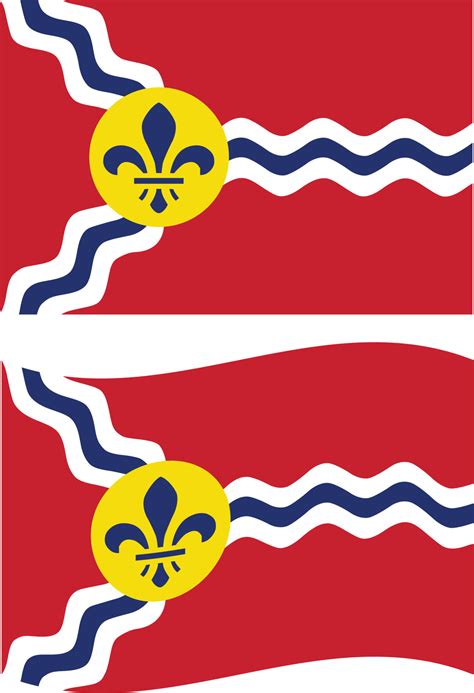 Saint Louis City Flag. Flag of St. Louis, Missouri, USA. Saint Louis ...