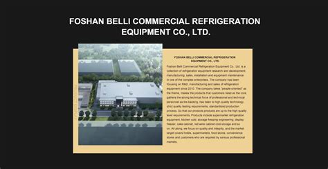 Company Overview - Foshan Belli Commercial Refrigeration Equipment Co ...