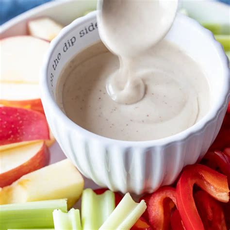 Vegan Creamy Maple Tahini Dressing with Dijon | The Wimpy Vegetarian