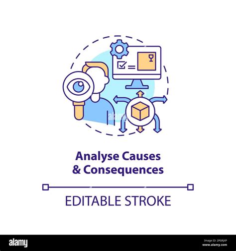 Analyse causes and consequences concept icon Stock Vector Image & Art - Alamy