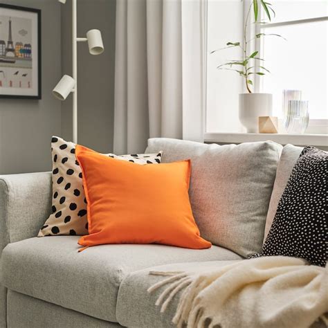 GURLI cushion cover, bright orange, 50x50 cm (20x20") - IKEA