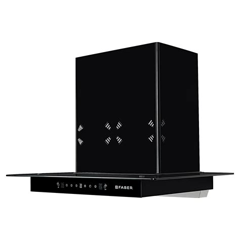 HOOD VENUS 3D Baffle Filter Heat Control Black 60cm Kitchen Chimney ...