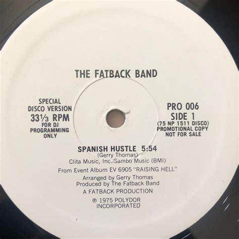 Yahoo!オークション - 12’ The Fatback Band-Spanish Hustle