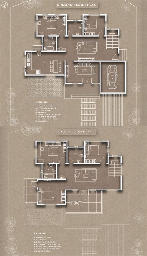 Minimalist Floor Plan Design Render – Simple, Modern Layout ...