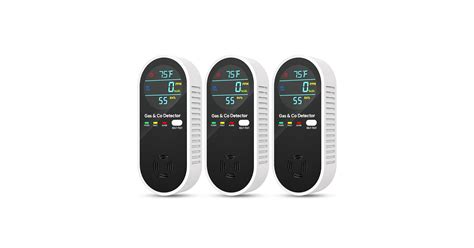 Carbon Monoxide Detectors Plug In LSENLTY 4 In 1 Natural Gas Leak ...