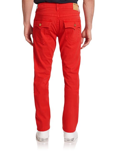 Mens Red And Black Jeans at Cynthia Jasmin blog