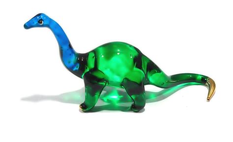 Buy Handmade Mini Brontosaurus Art Glass Blown Jurassic Dinosaur ...
