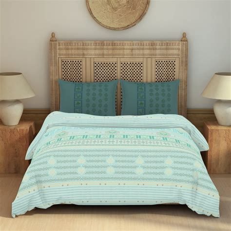 Buy SPACES Rangana 210TC Ethnic Print 3Pcs Super King Bedsheet Set from ...