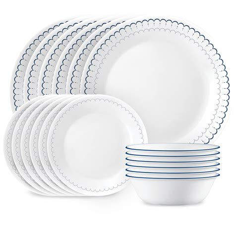 Amazon.com | Corelle 18-Piece Dinnerware Set, Service for 6 ...