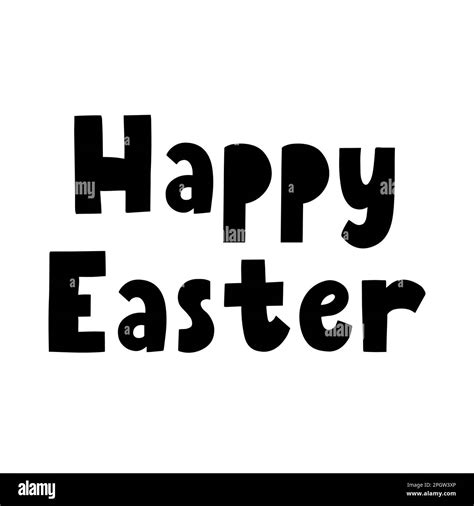 Handwriting text happy easter Black and White Stock Photos & Images - Alamy