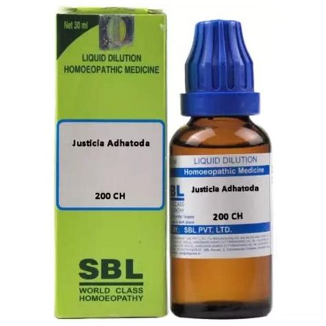 Buy SBL Justicia Adhatoda 200 CH Dilution, 30 ml | 19 Minutes Delivery ...