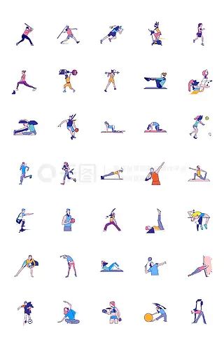 Exercise简笔画 的图像结果