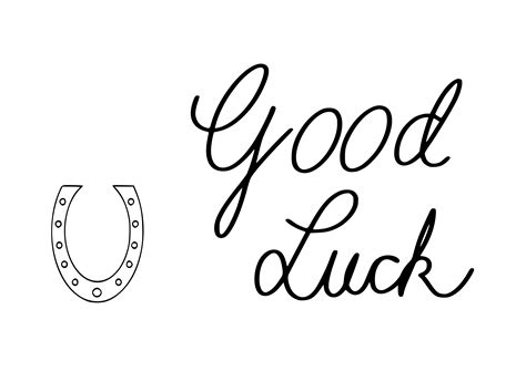 Good Luck Horse Shoe Banner Graphic by Filucry · Creative Fabrica